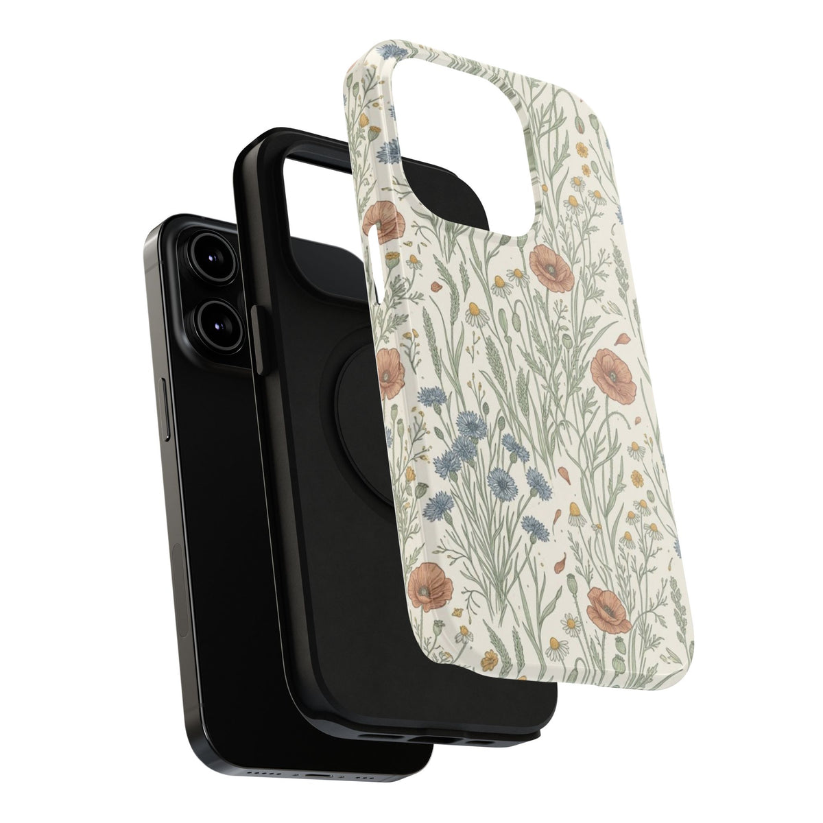 Vintage Wildflower Floral Field - Impact Resistant Phone Case