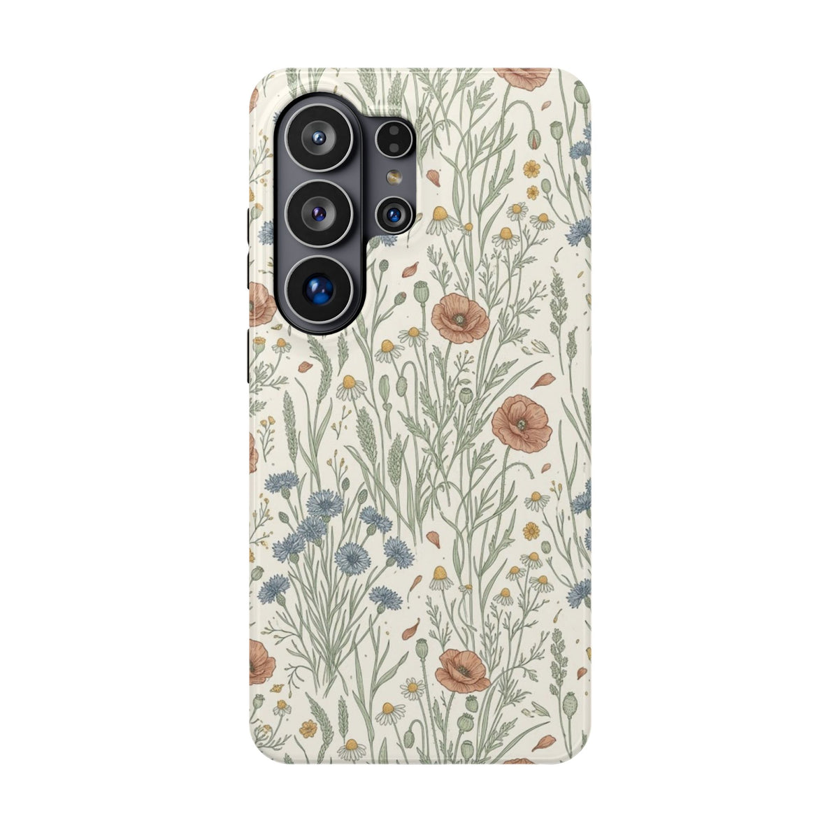 Vintage Wildflower Floral Field - Impact Resistant Phone Case