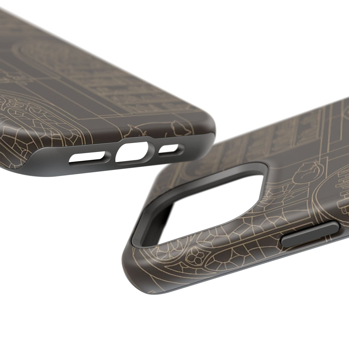 Cat Library Bookshelf Phone Case