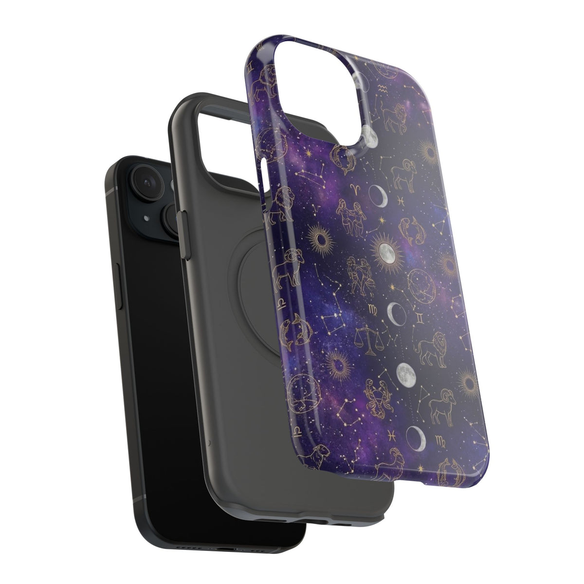 Zodiac Constellation & Moon Phases - Impact-Resistant Phone Case