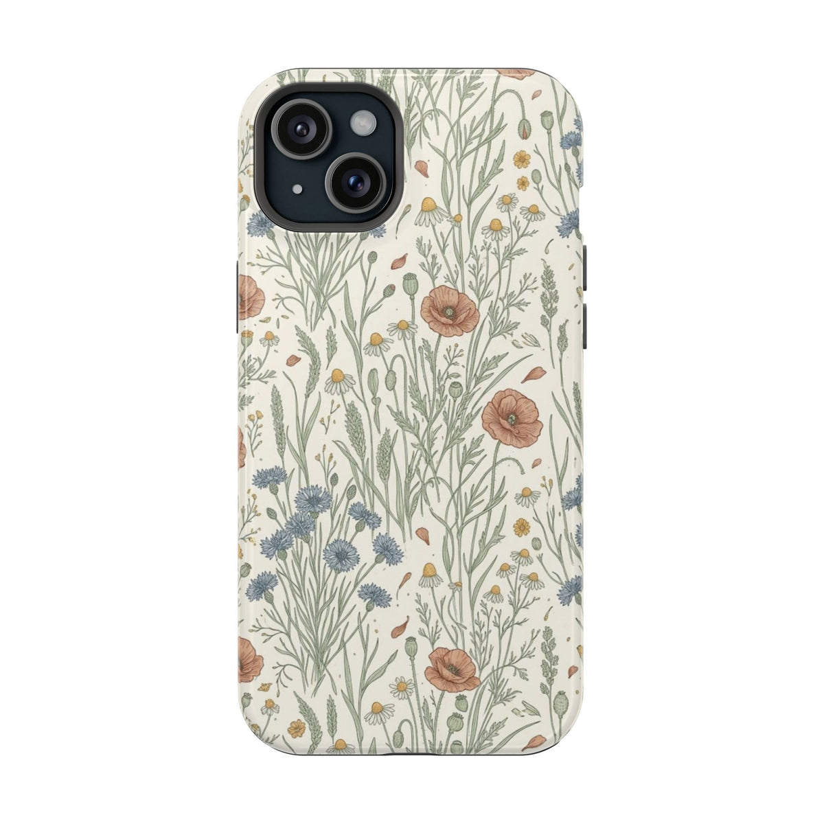 Vintage Wildflower Floral Field - Impact Resistant Phone Case
