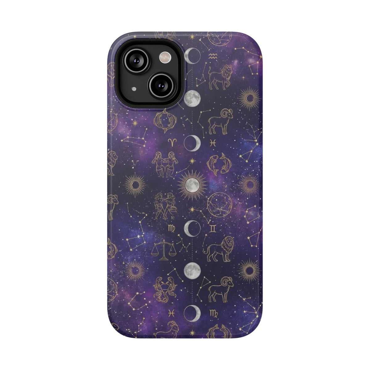Zodiac Constellation & Moon Phases - Impact-Resistant Phone Case