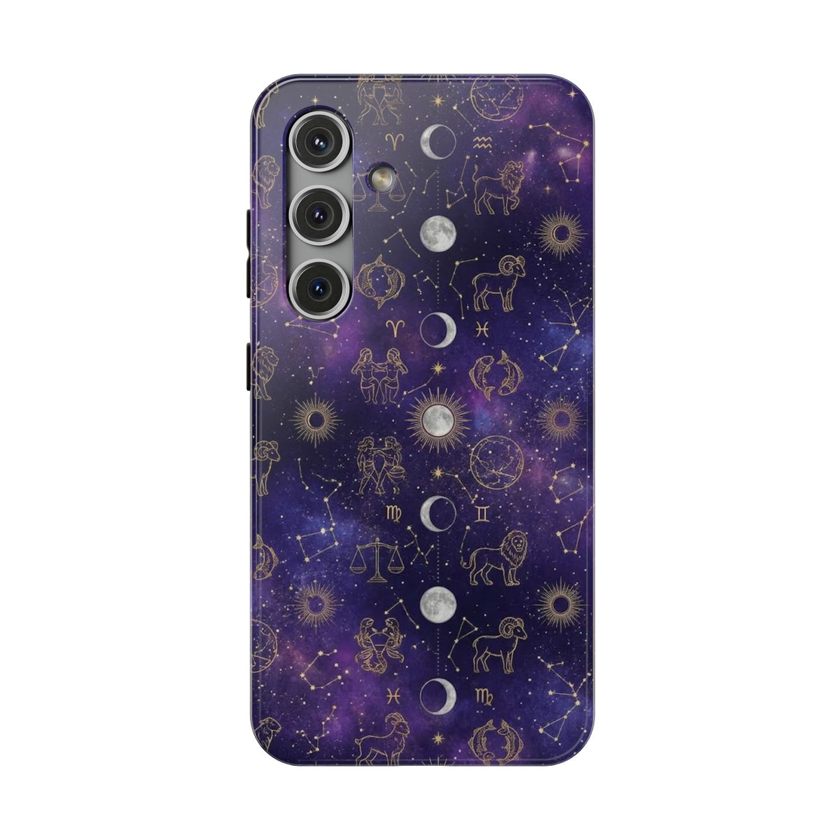 Zodiac Constellation & Moon Phases - Impact-Resistant Phone Case