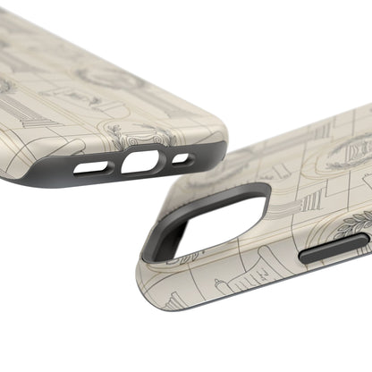 Vintage Column & Laurel Pattern Phone Case