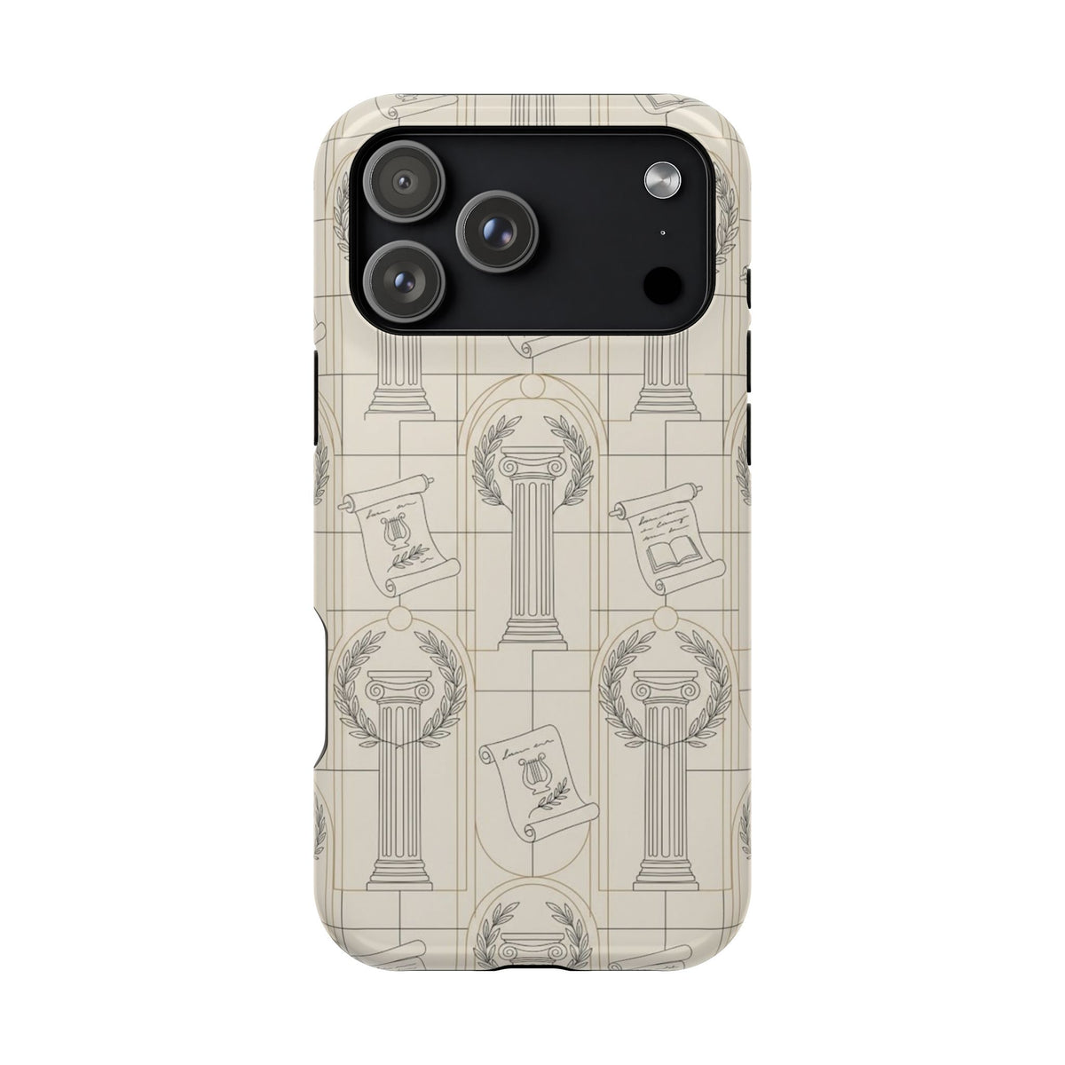 Vintage Column & Laurel Pattern Phone Case