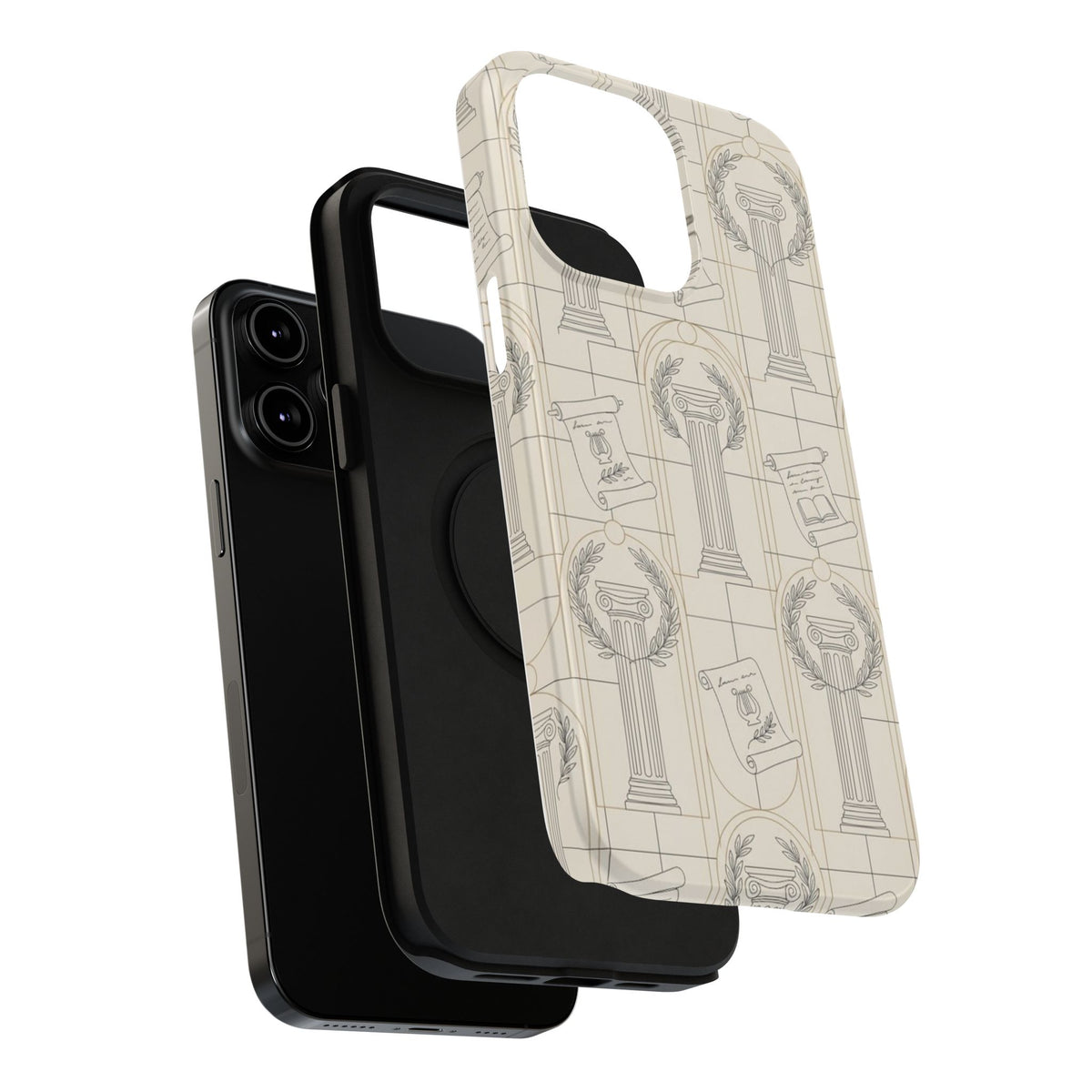 Vintage Column & Laurel Pattern Phone Case