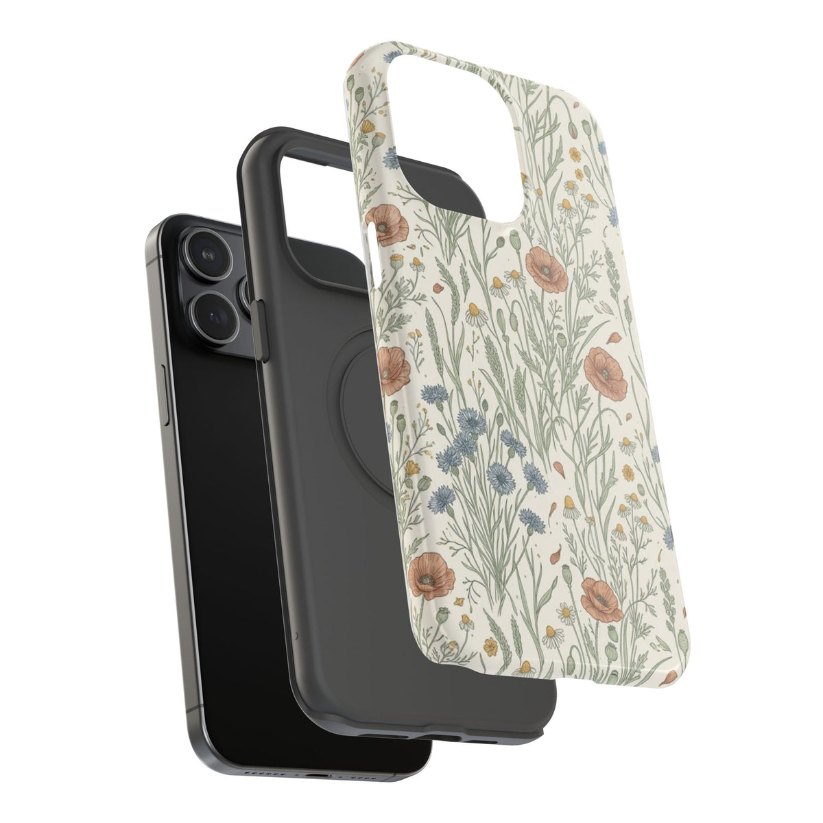 Vintage Wildflower Floral Field - Impact Resistant Phone Case