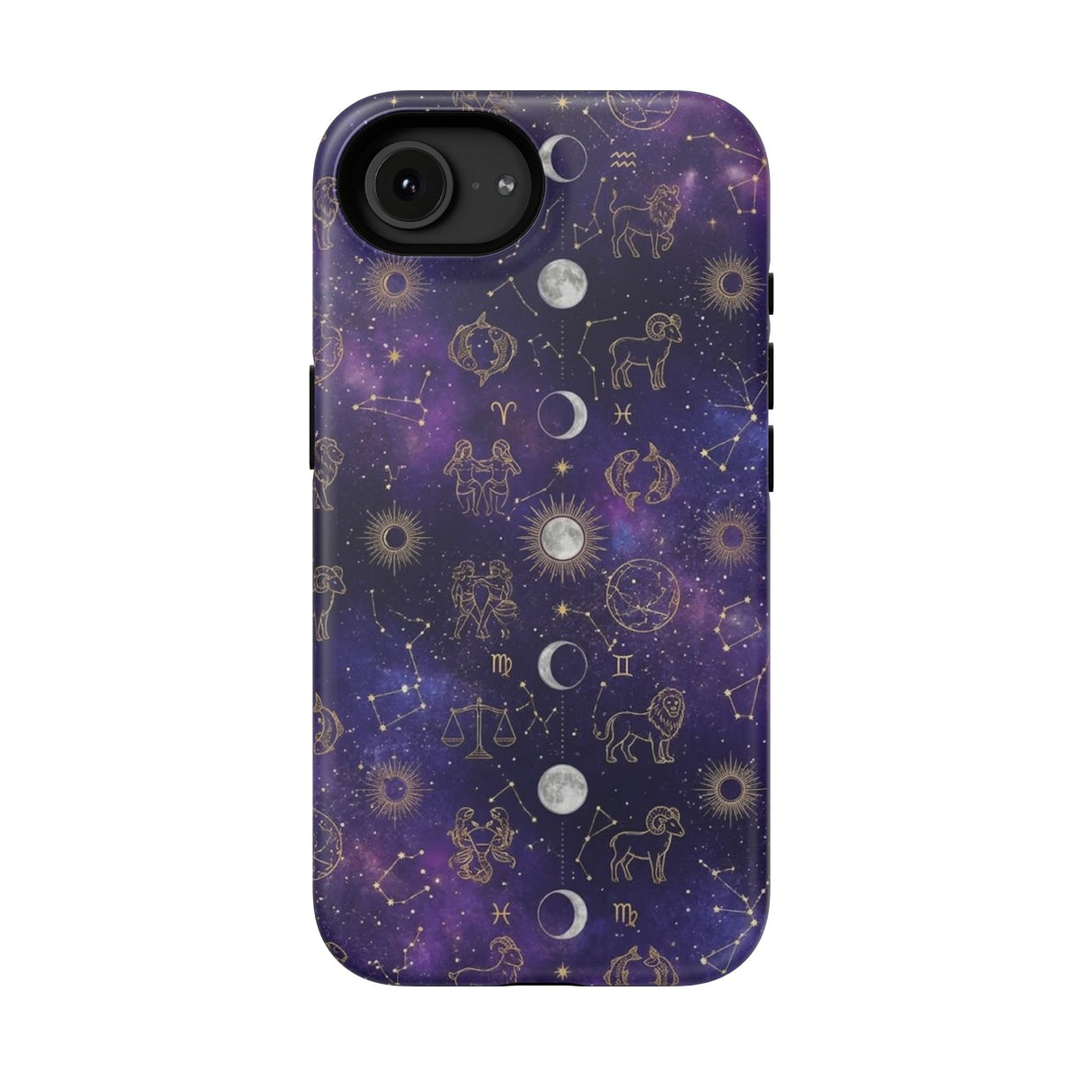 Zodiac Constellation & Moon Phases - Impact-Resistant Phone Case
