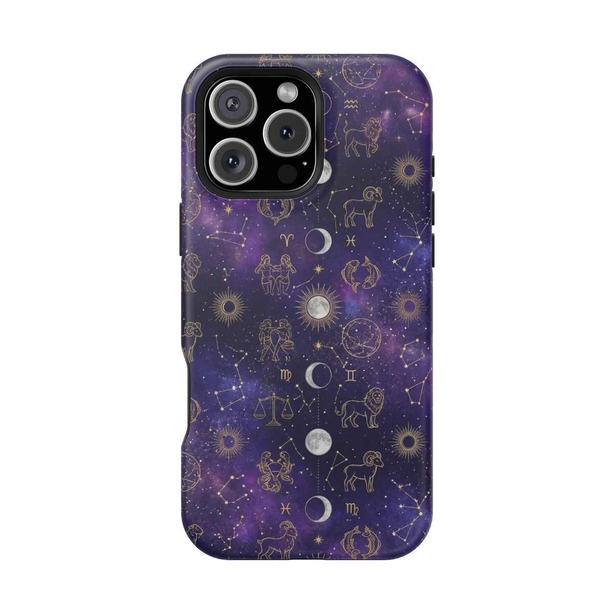 Zodiac Constellation & Moon Phases - Impact-Resistant Phone Case