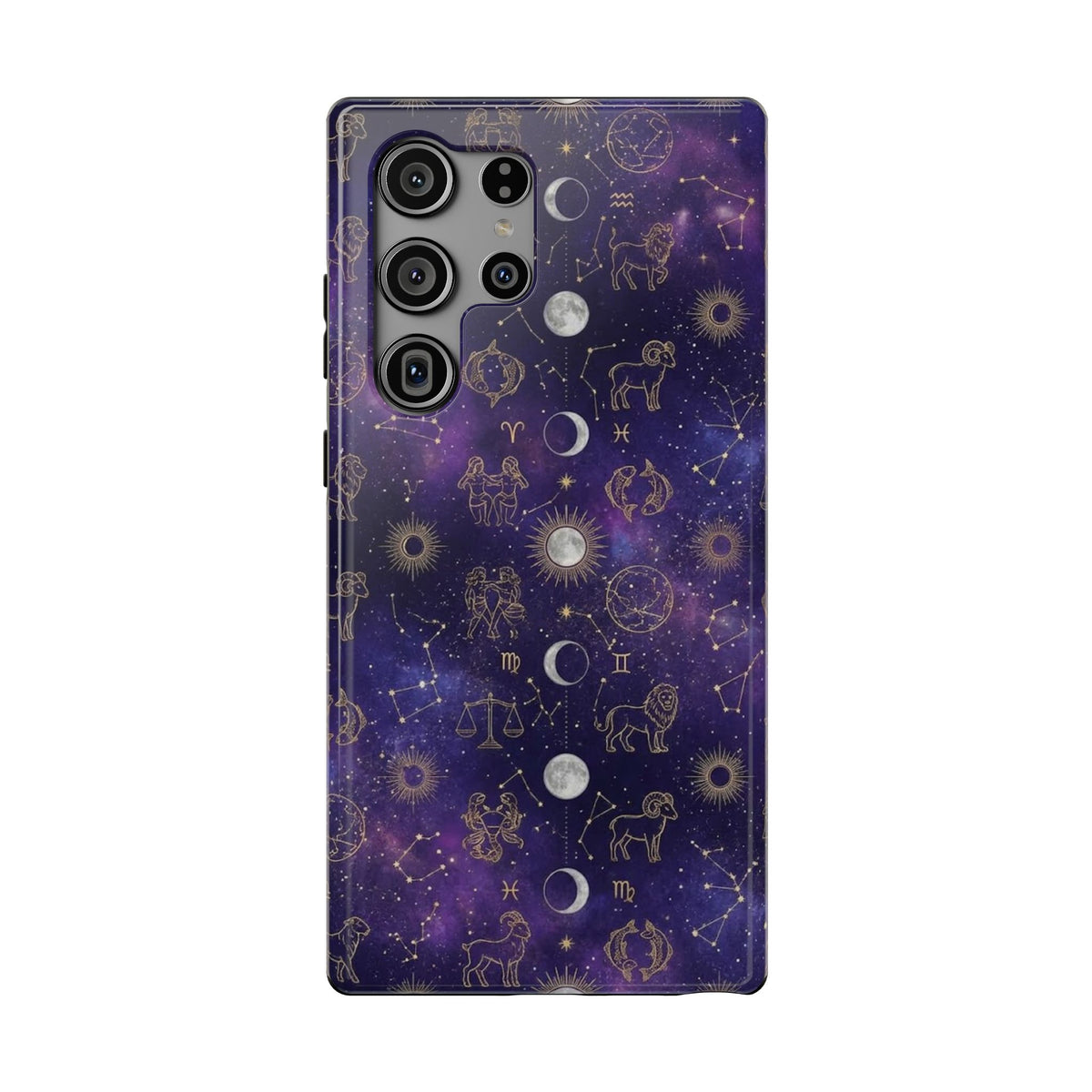 Zodiac Constellation & Moon Phases - Impact-Resistant Phone Case
