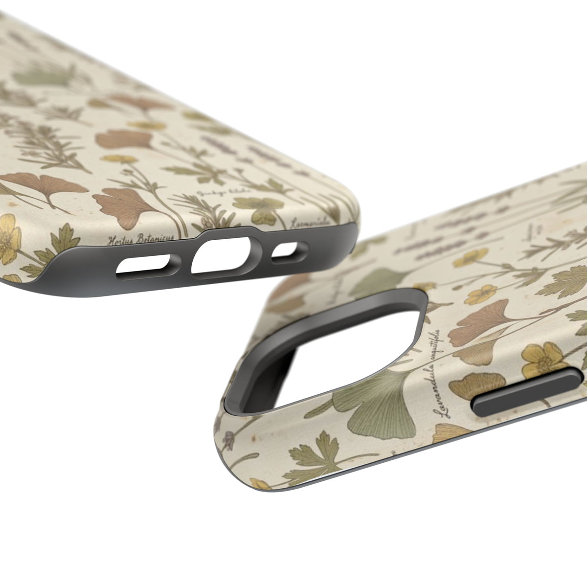Vintage Herb Floral Pattern - Impact Resistant Phone Case