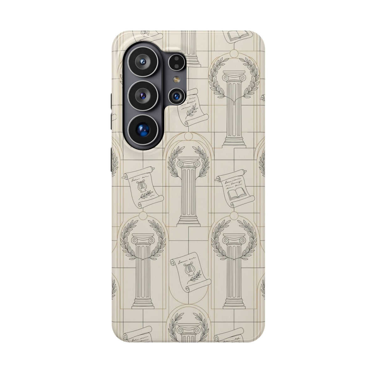 Vintage Column & Laurel Pattern Phone Case