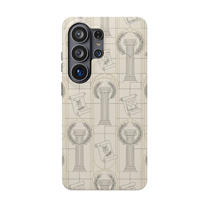 Vintage Column & Laurel Pattern Phone Case