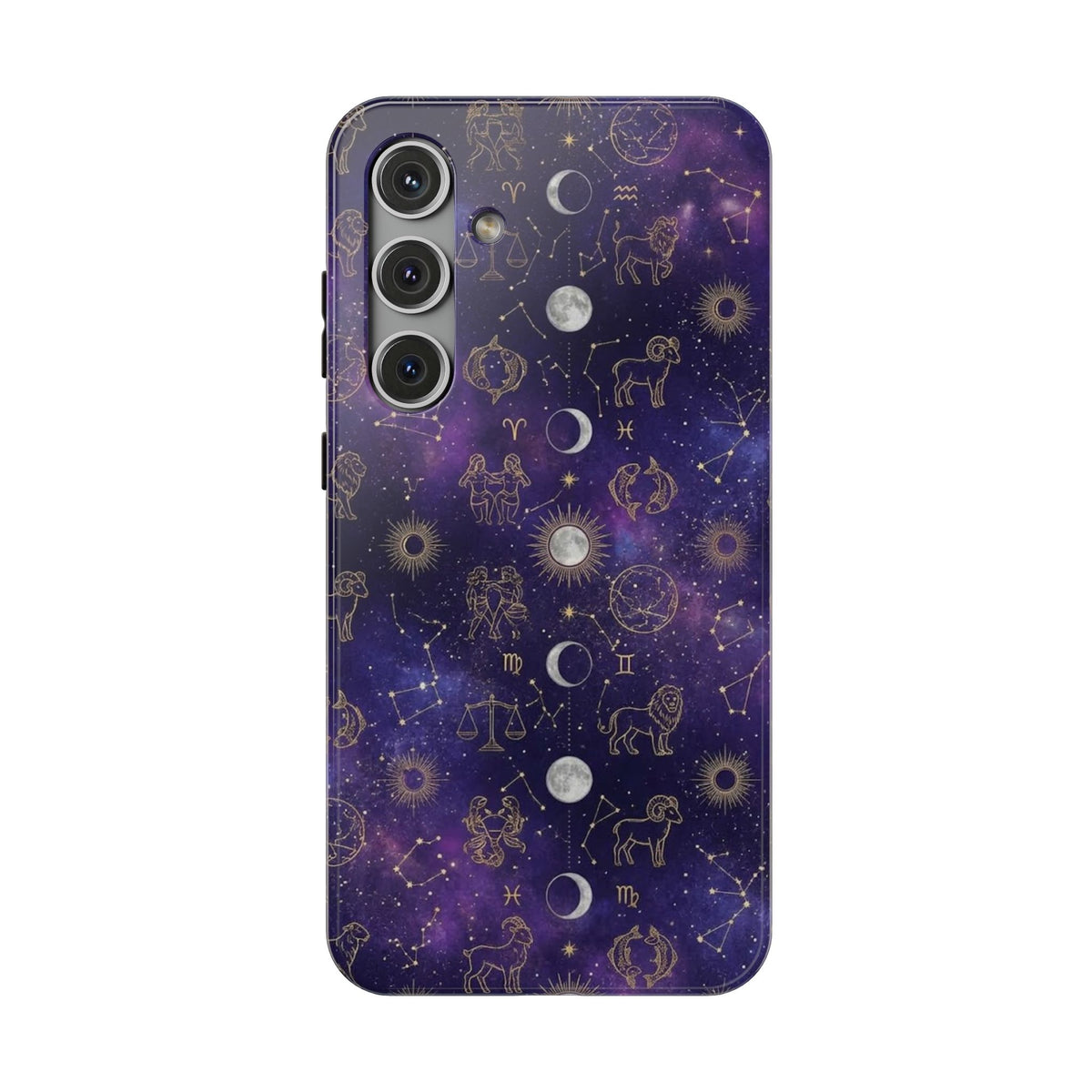 Zodiac Constellation & Moon Phases - Impact-Resistant Phone Case