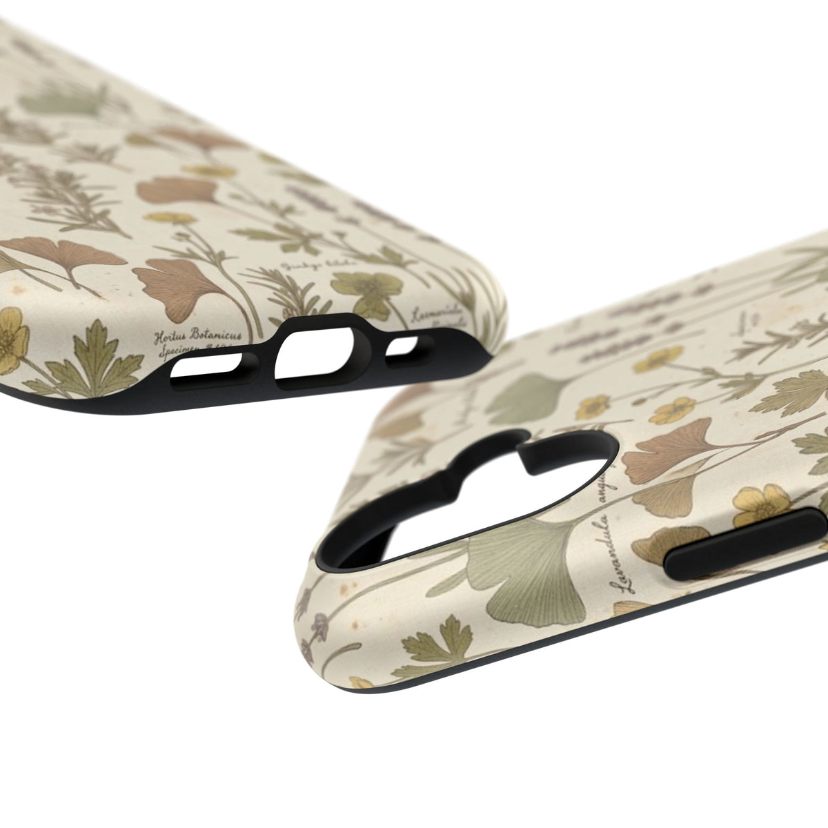 Vintage Herb Floral Pattern - Impact Resistant Phone Case