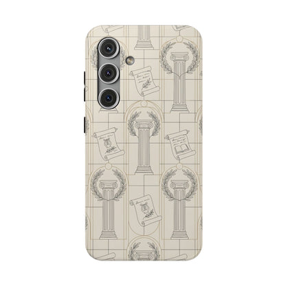 Vintage Column & Laurel Pattern Phone Case