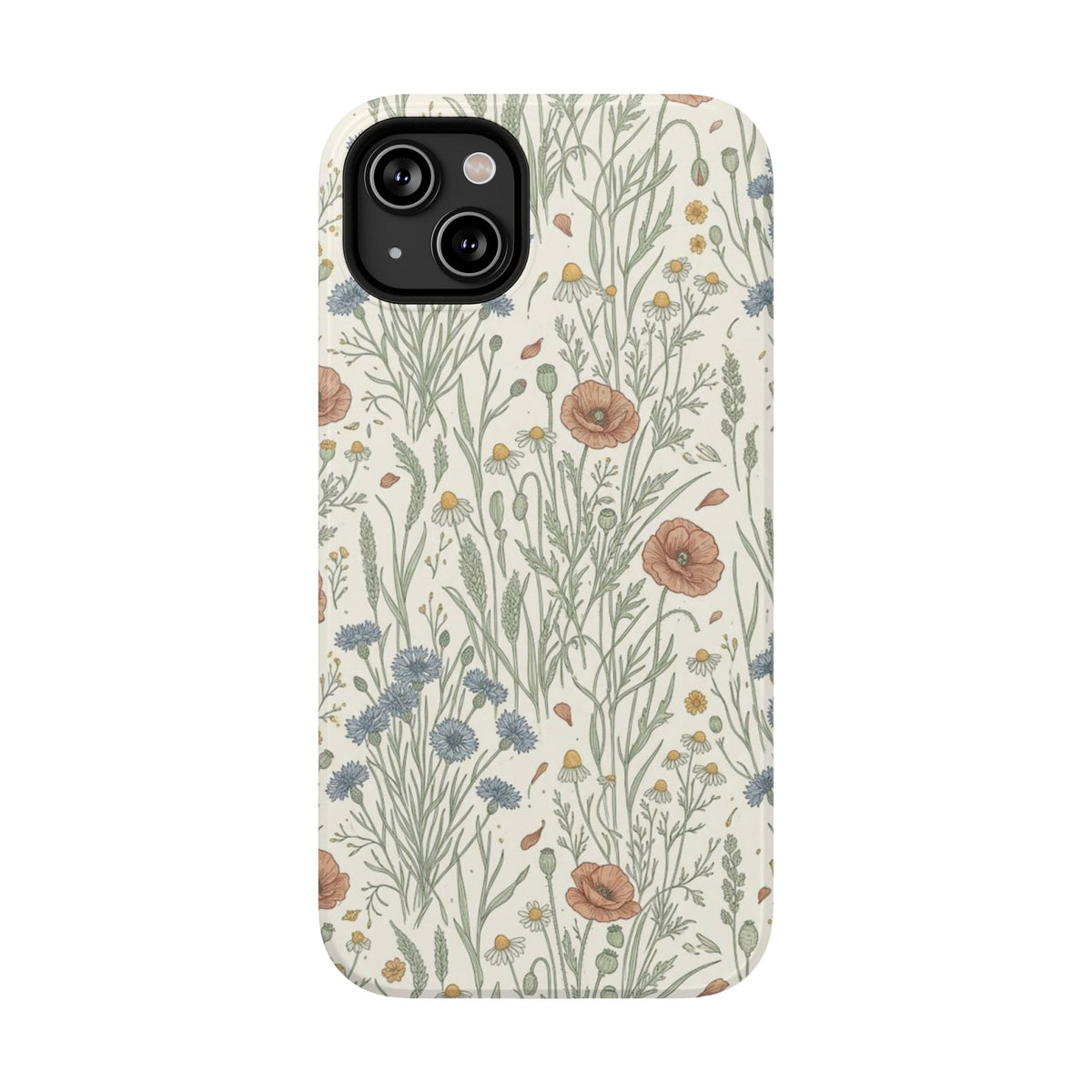 Vintage Wildflower Floral Field - Impact Resistant Phone Case