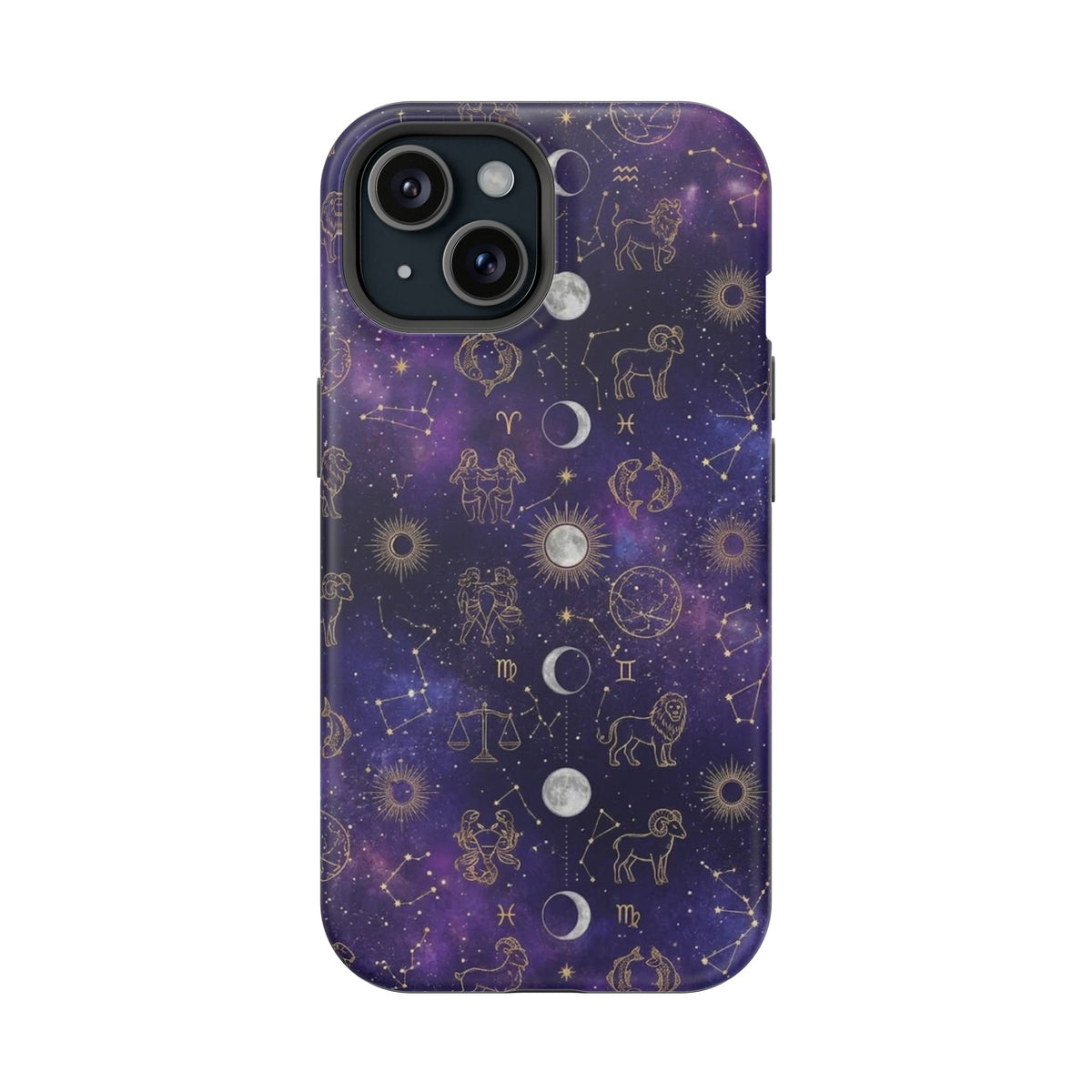 Zodiac Constellation & Moon Phases - Impact-Resistant Phone Case
