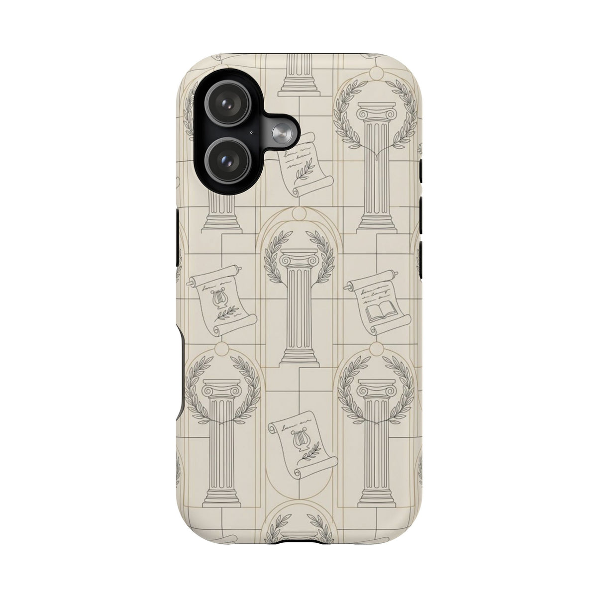 Vintage Column & Laurel Pattern Phone Case