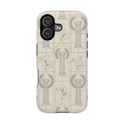 Vintage Column & Laurel Pattern Phone Case
