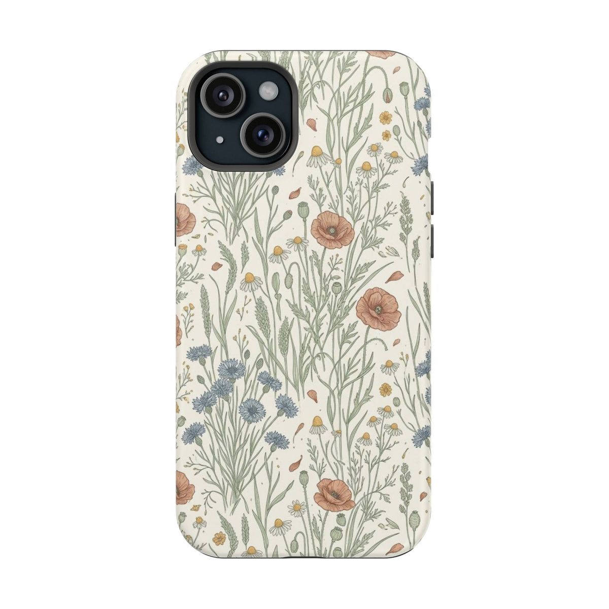 Vintage Wildflower Floral Field - Impact Resistant Phone Case
