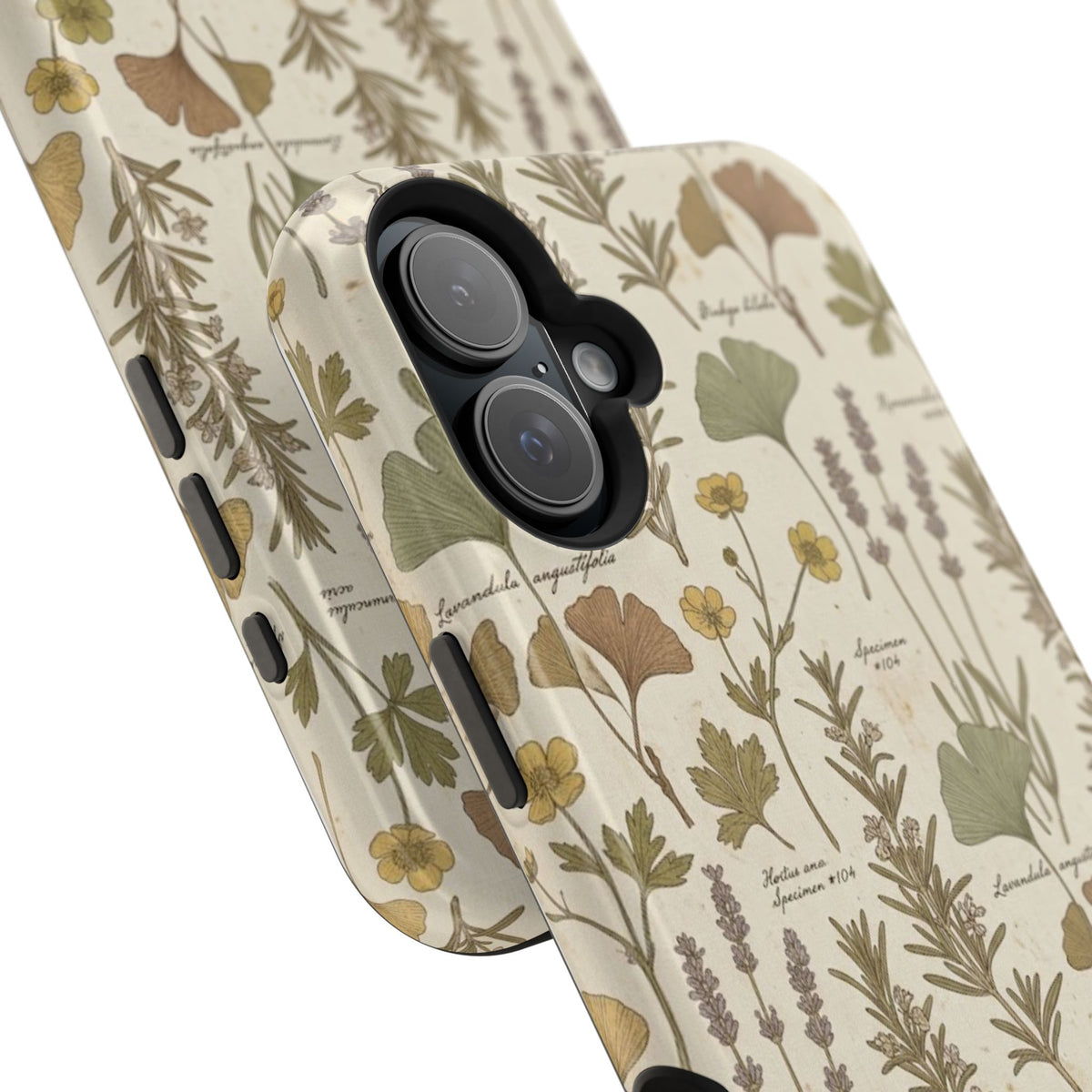 Vintage Herb Floral Pattern - Impact Resistant Phone Case