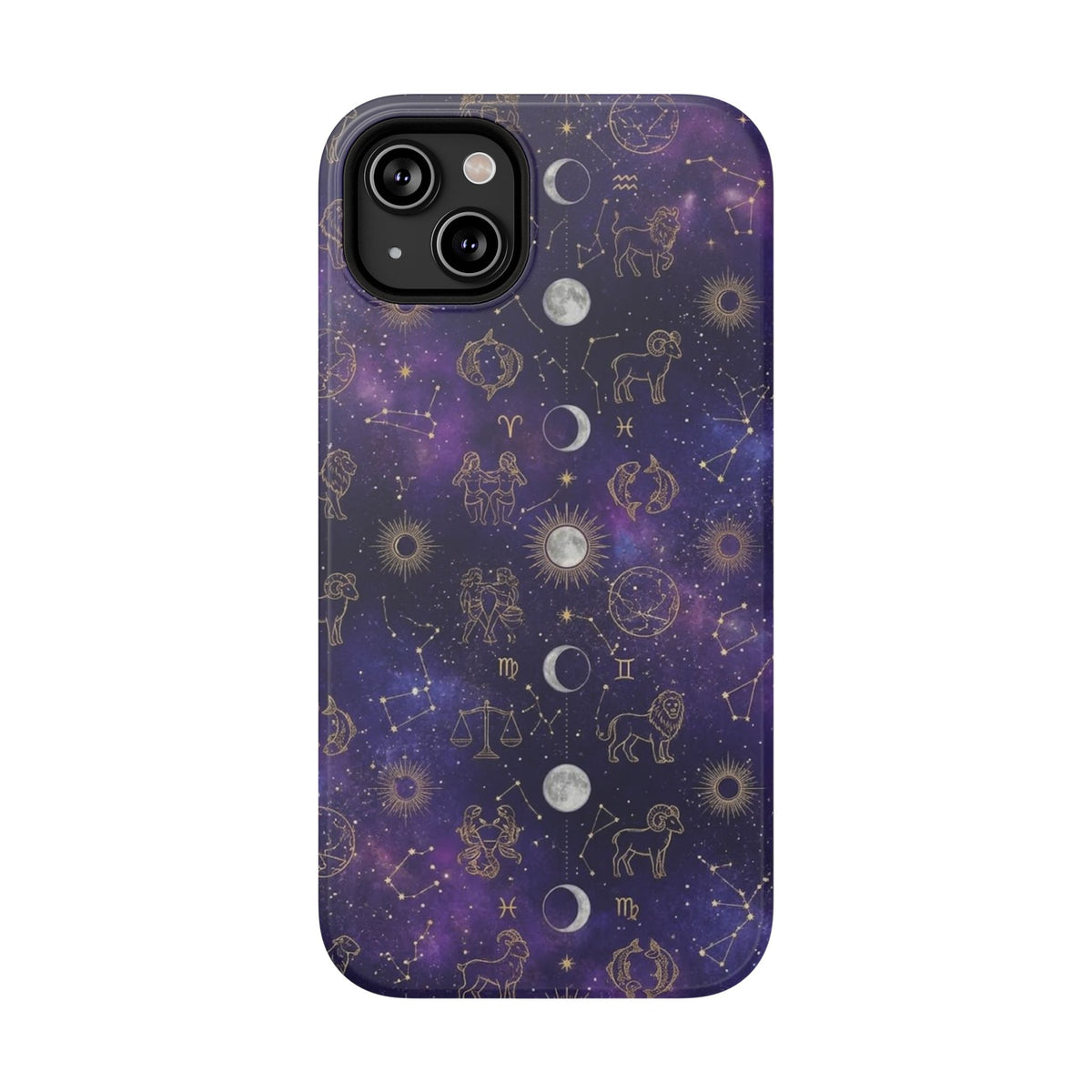 Zodiac Constellation & Moon Phases - Impact-Resistant Phone Case