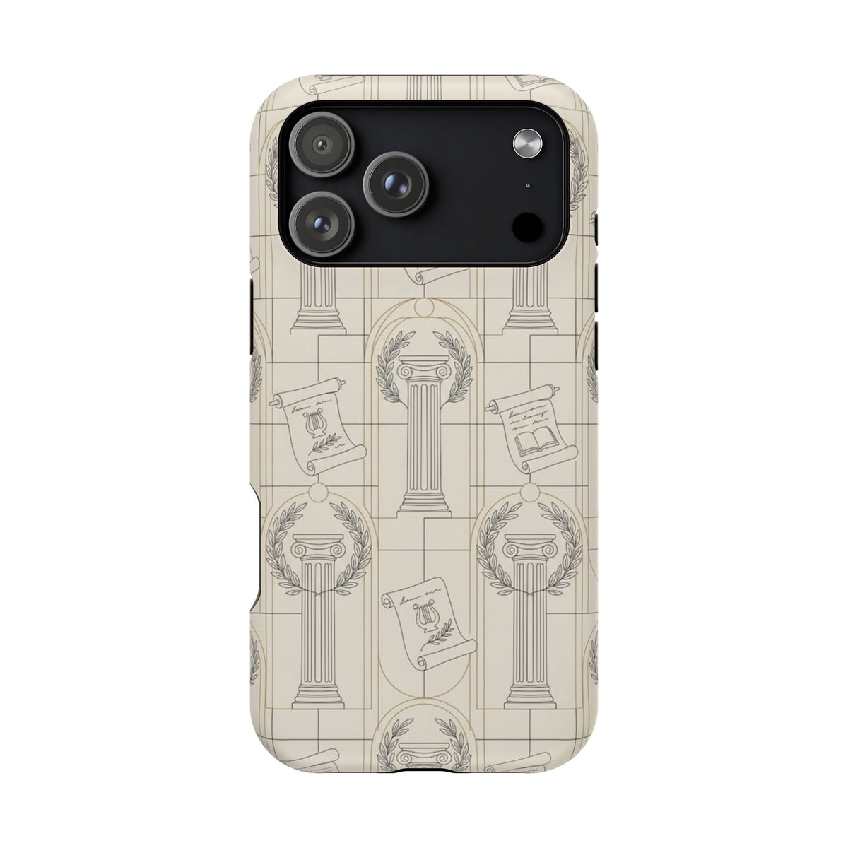 Vintage Column & Laurel Pattern Phone Case