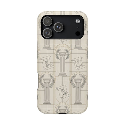 Vintage Column & Laurel Pattern Phone Case