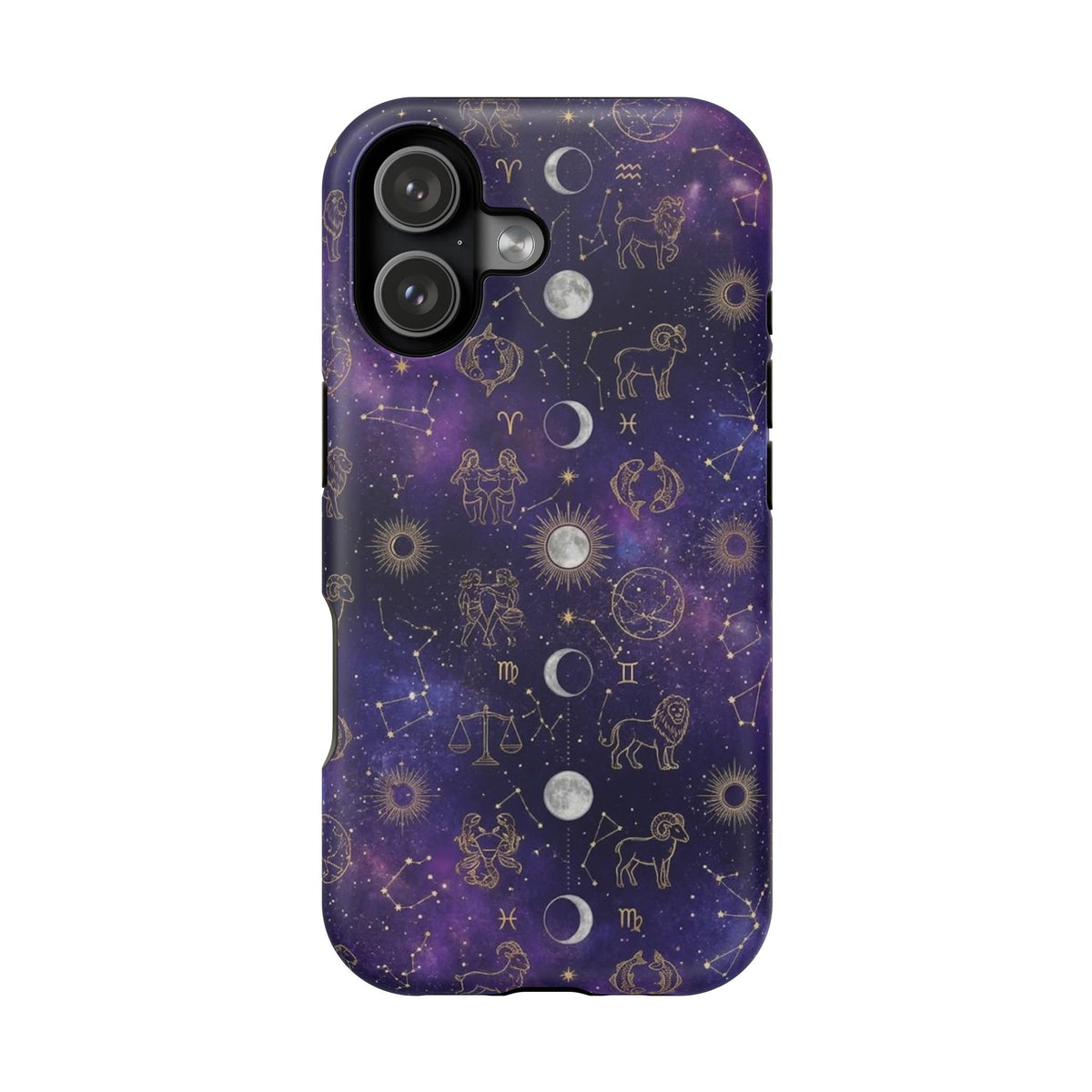 Zodiac Constellation & Moon Phases - Impact-Resistant Phone Case