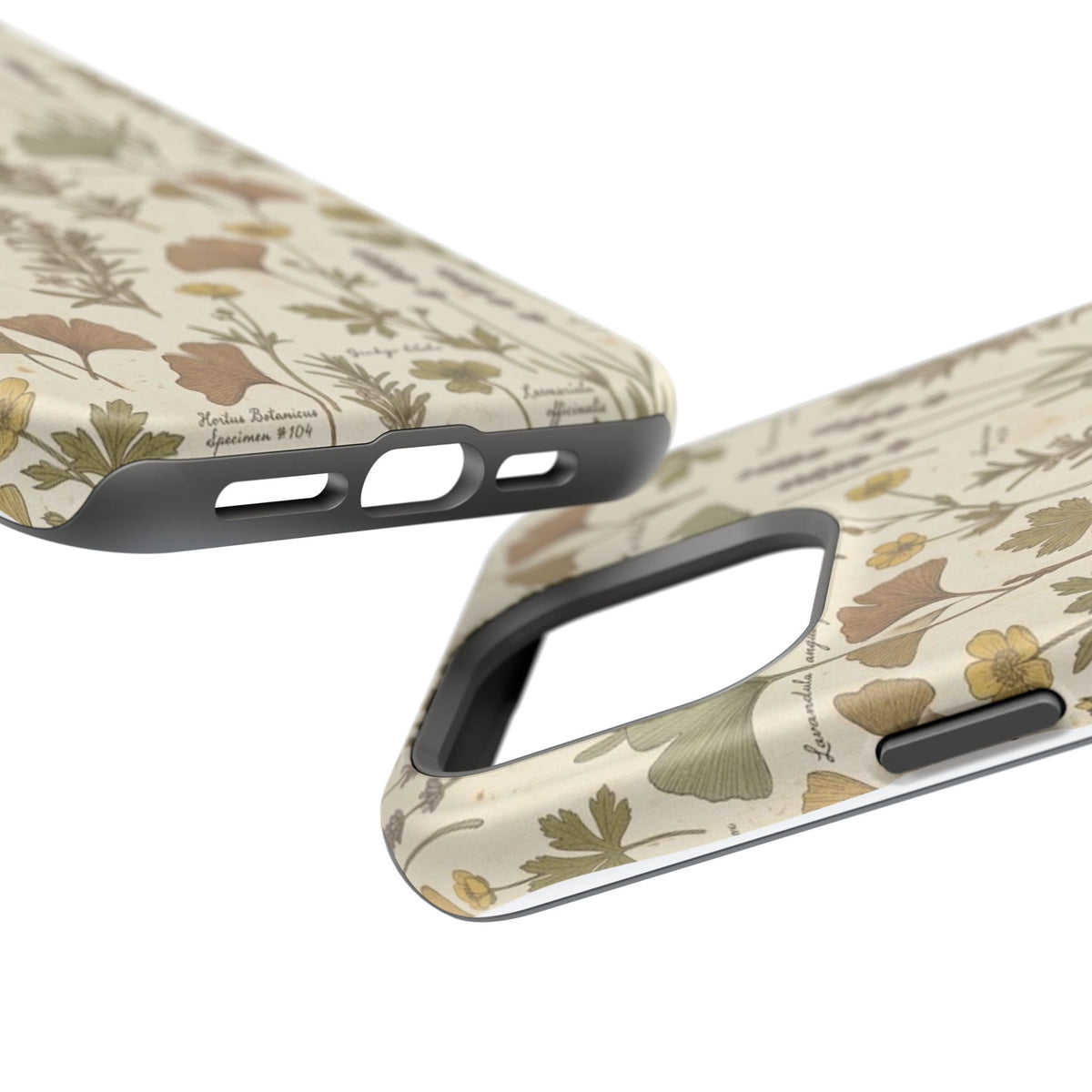 Vintage Herb Floral Pattern - Impact Resistant Phone Case