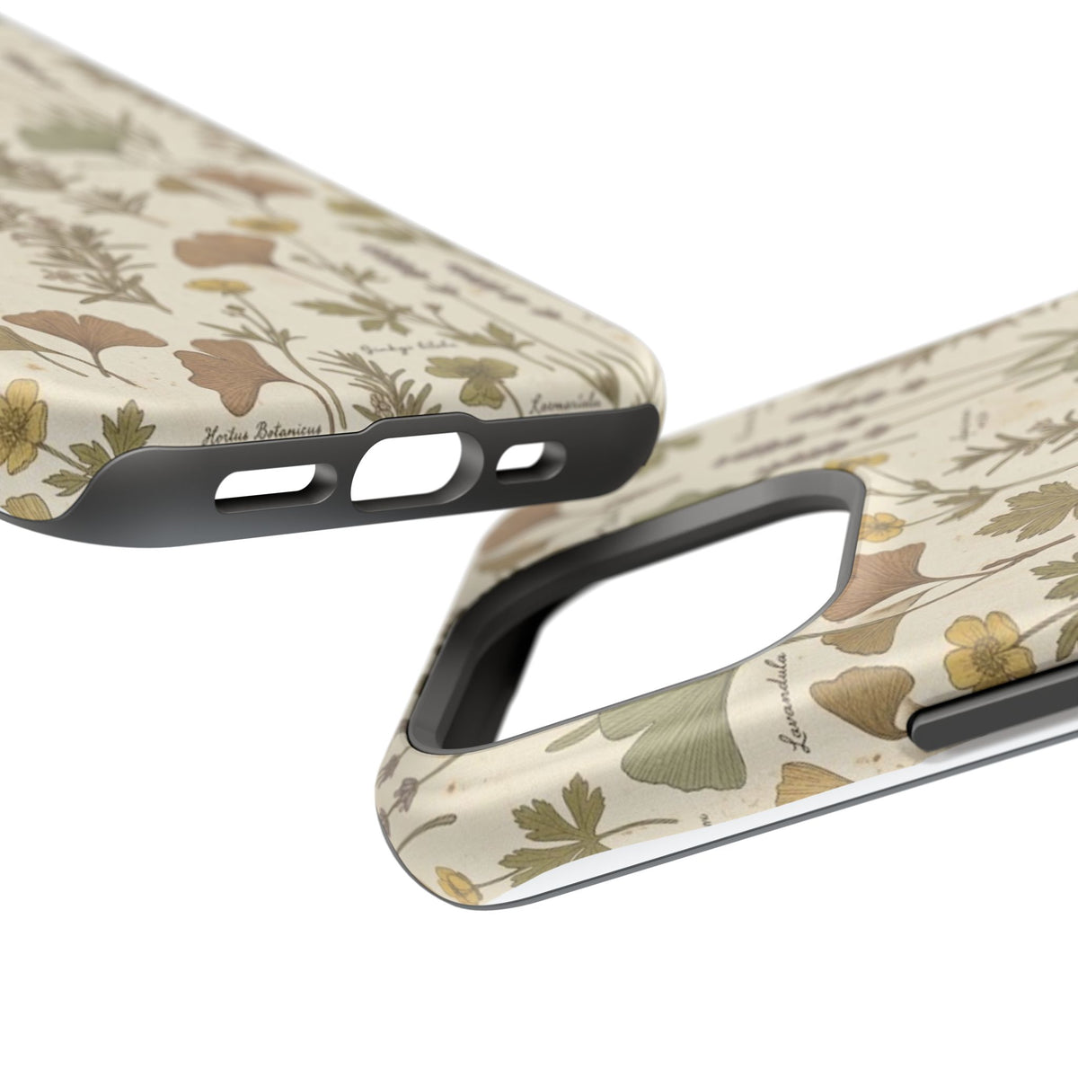 Vintage Herb Floral Pattern - Impact Resistant Phone Case
