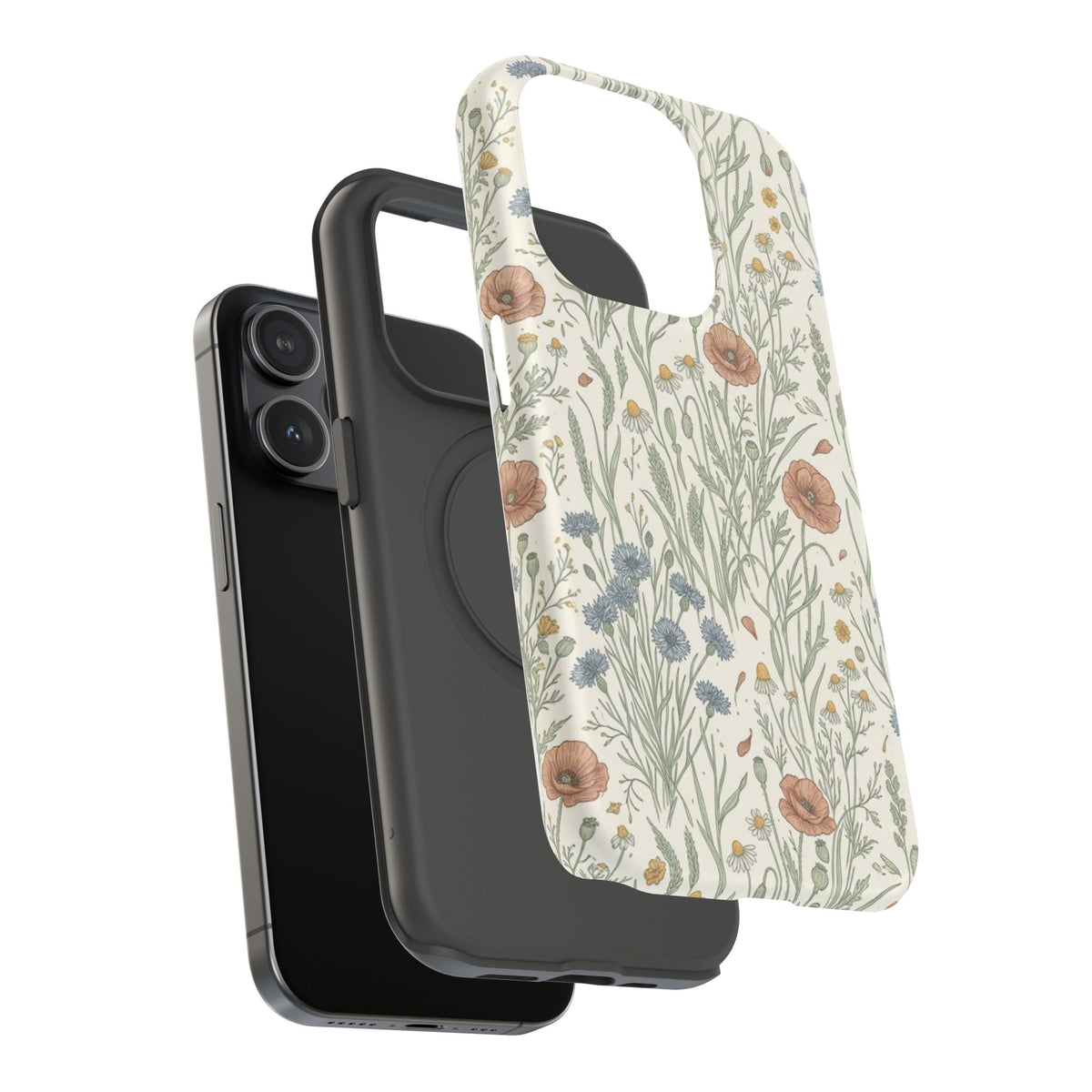 Vintage Wildflower Floral Field - Impact Resistant Phone Case