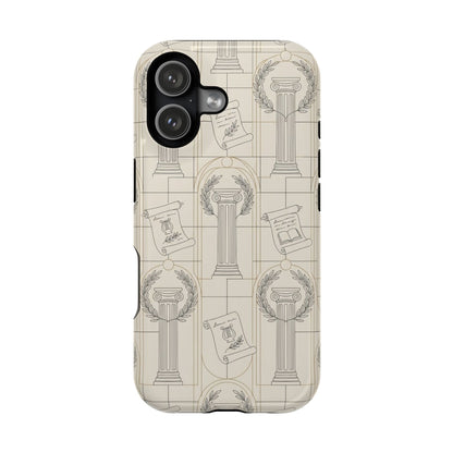 Vintage Column & Laurel Pattern Phone Case