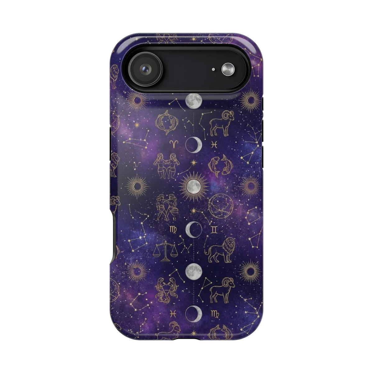 Zodiac Constellation & Moon Phases - Impact-Resistant Phone Case
