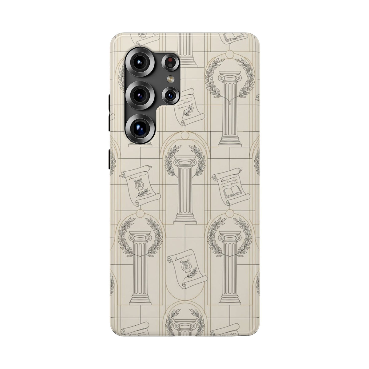 Vintage Column & Laurel Pattern Phone Case