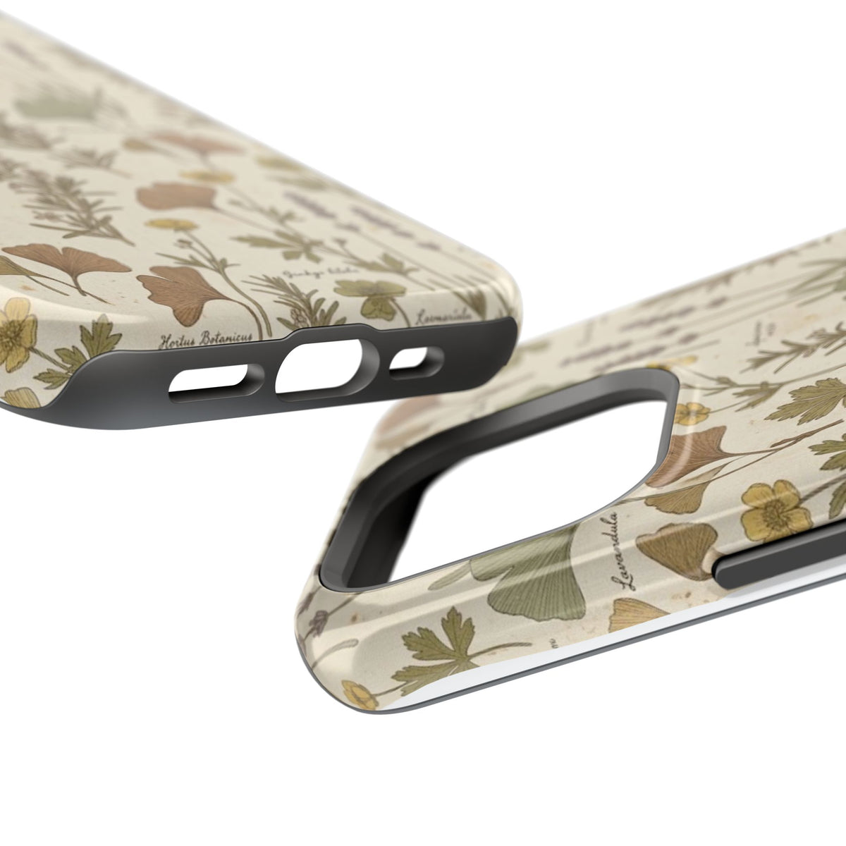 Vintage Herb Floral Pattern - Impact Resistant Phone Case