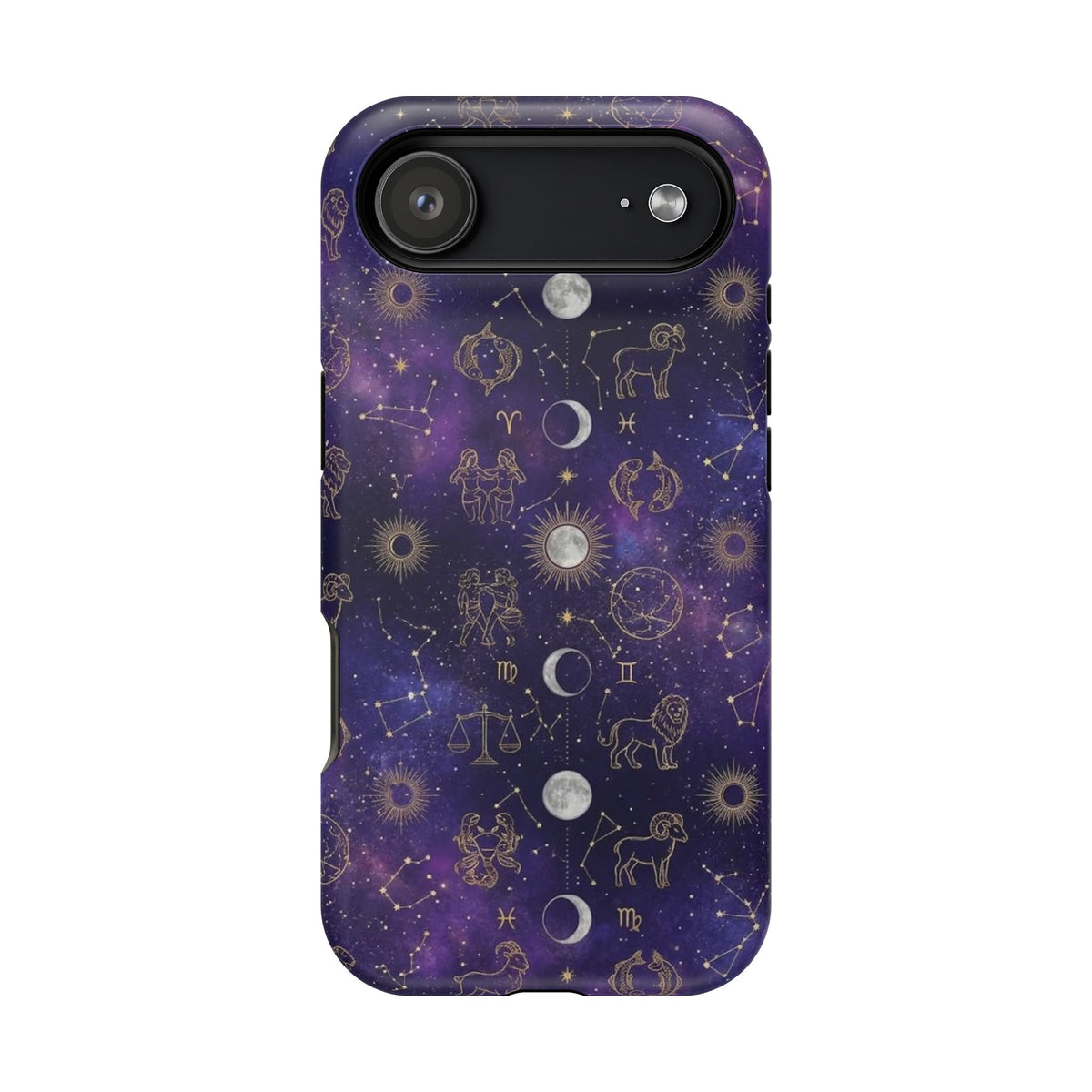 Zodiac Constellation & Moon Phases - Impact-Resistant Phone Case