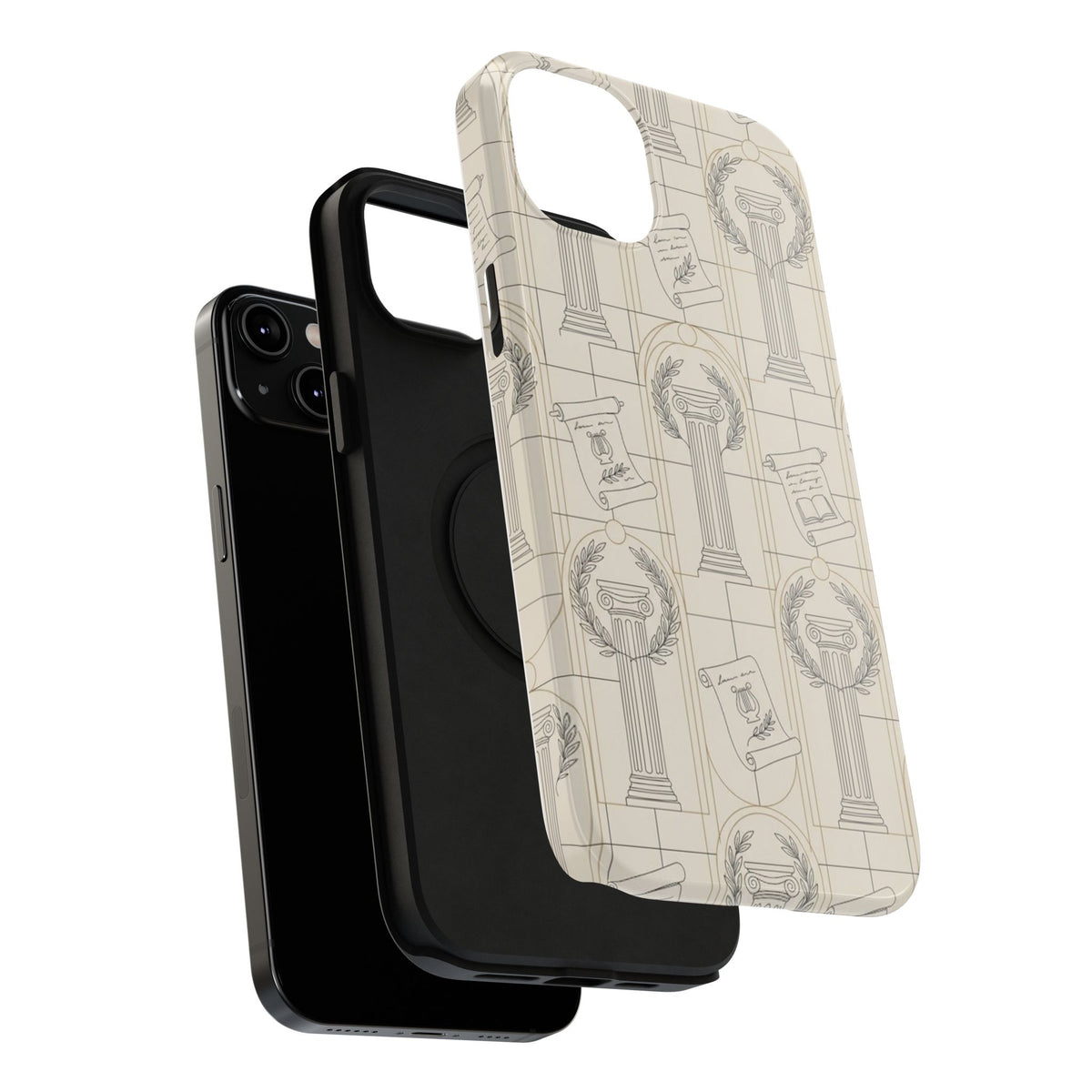 Vintage Column & Laurel Pattern Phone Case