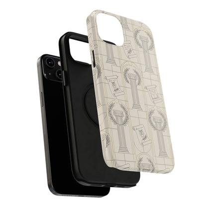 Vintage Column & Laurel Pattern Phone Case