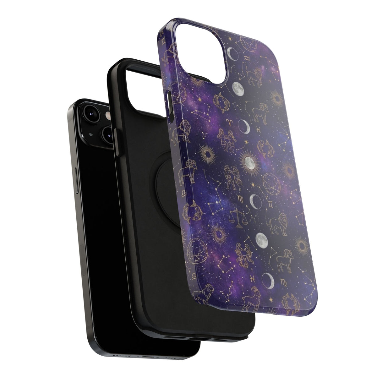 Zodiac Constellation & Moon Phases - Impact-Resistant Phone Case