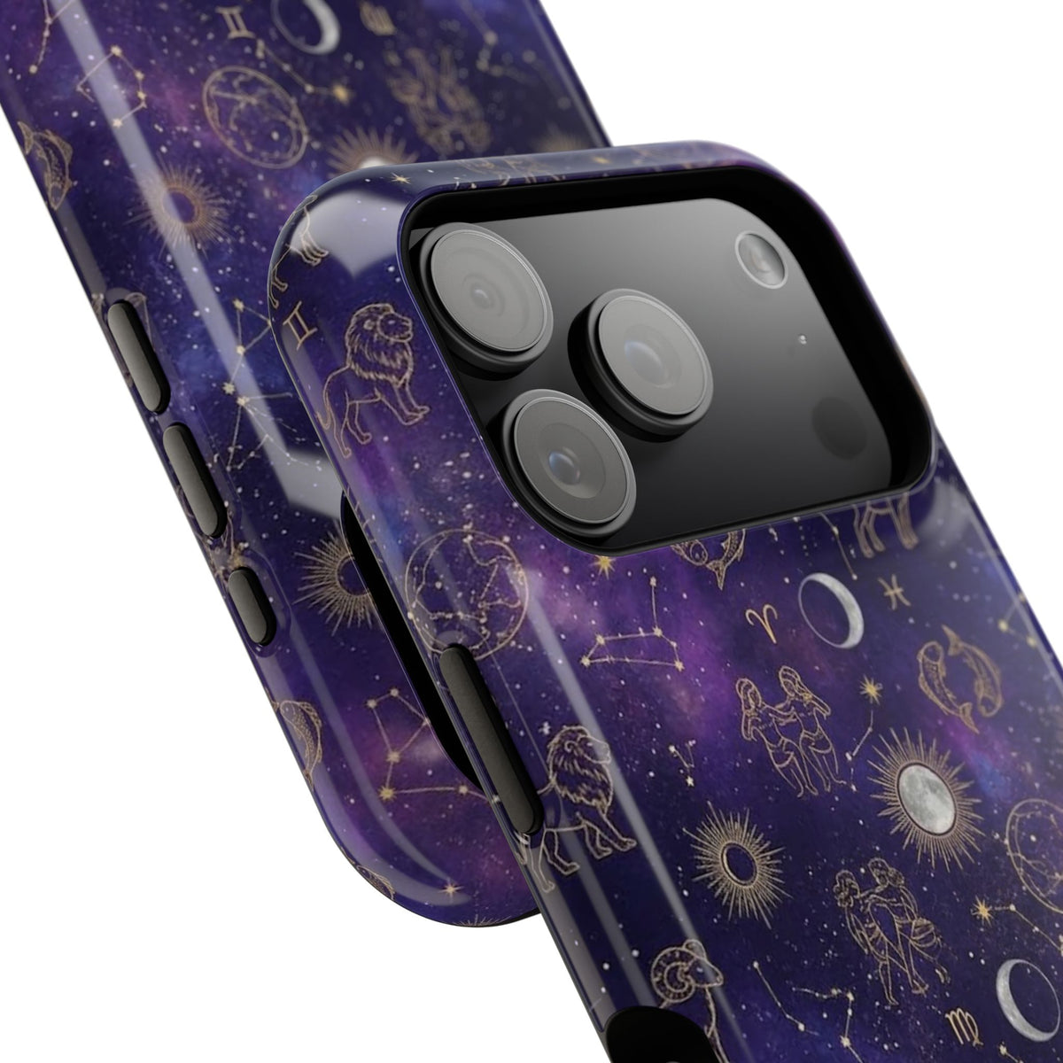 Zodiac Constellation & Moon Phases - Impact-Resistant Phone Case
