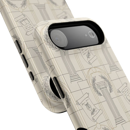 Vintage Column & Laurel Pattern Phone Case