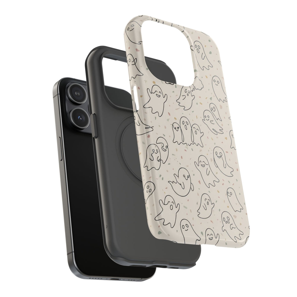 Cute Ghost Pattern - Impact Resistant Phone Case