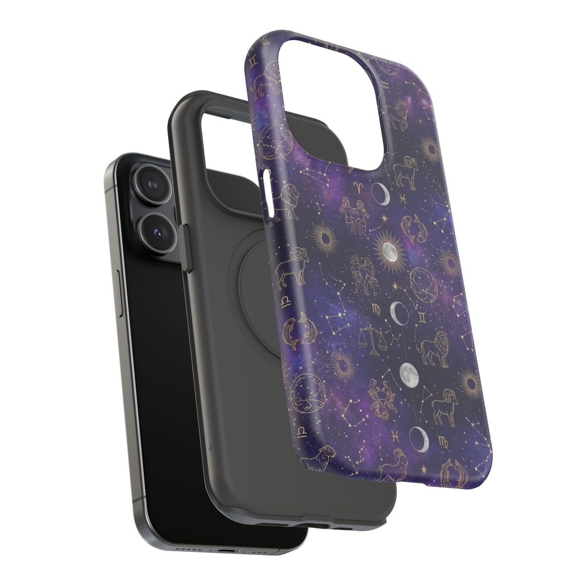 Zodiac Constellation & Moon Phases - Impact-Resistant Phone Case