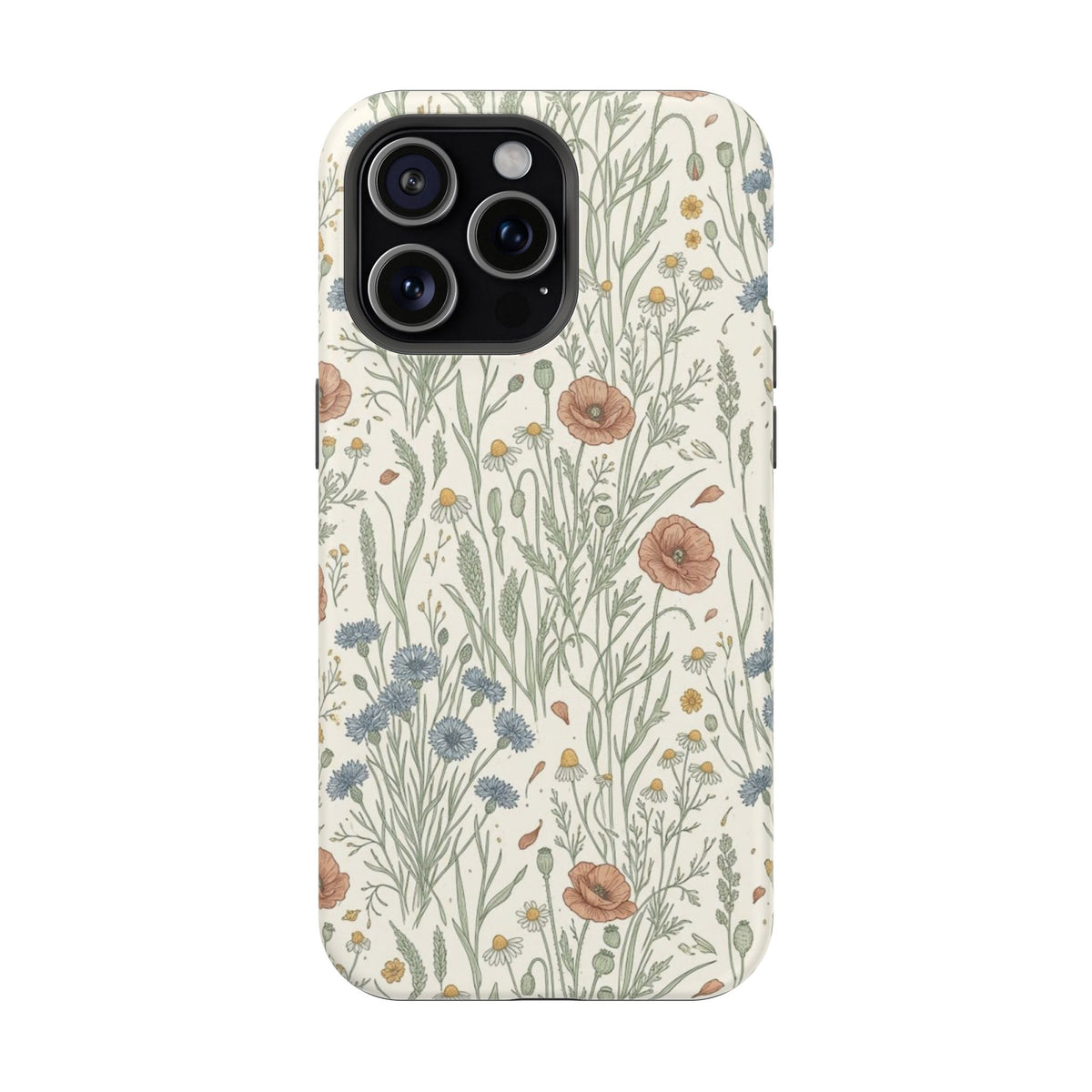 Vintage Wildflower Floral Field - Impact Resistant Phone Case
