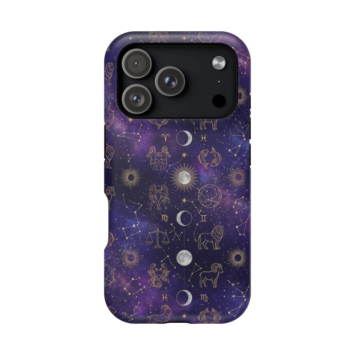 Zodiac Constellation & Moon Phases - Impact-Resistant Phone Case