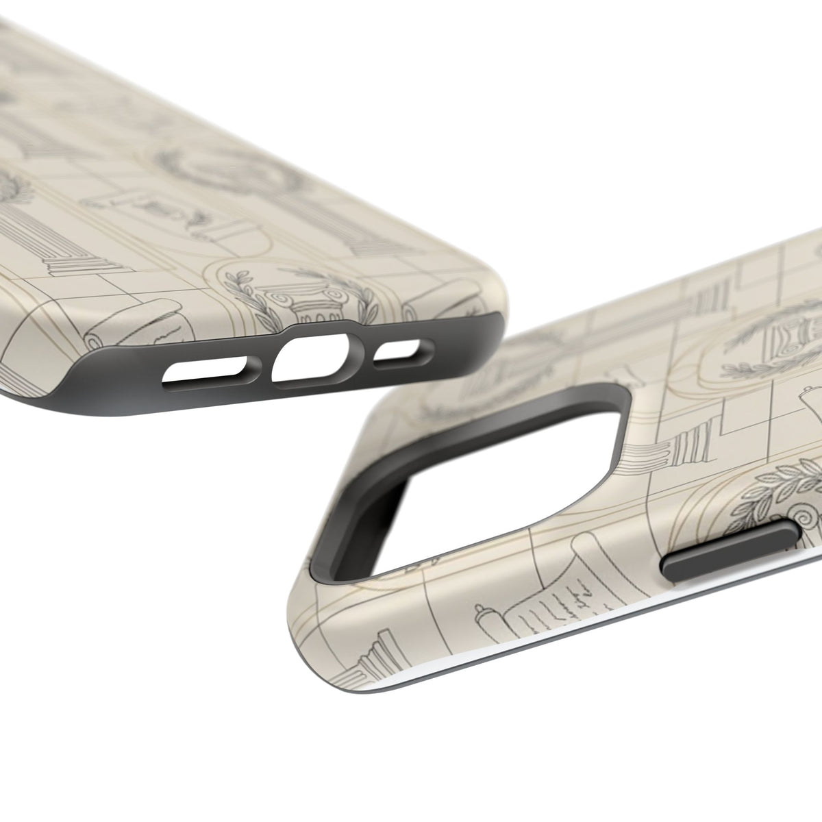 Vintage Column & Laurel Pattern Phone Case
