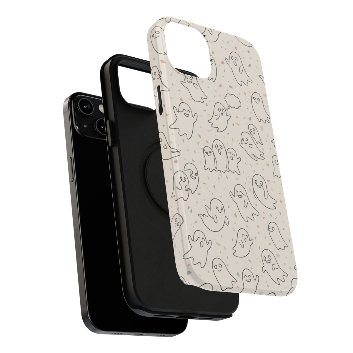 Cute Ghost Pattern - Impact Resistant Phone Case