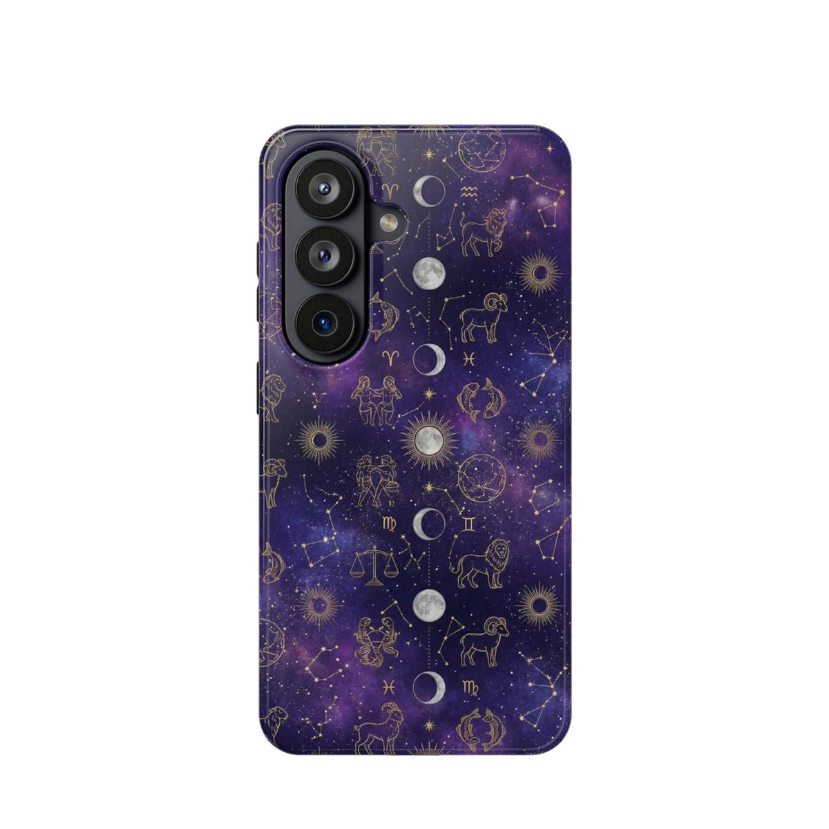 Zodiac Constellation & Moon Phases - Impact-Resistant Phone Case